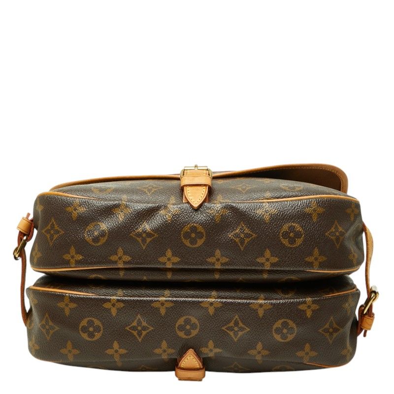 Louis Vuitton Monogram Saumur 30 Crossbody Shoulder Bag Brown Leather — view 3