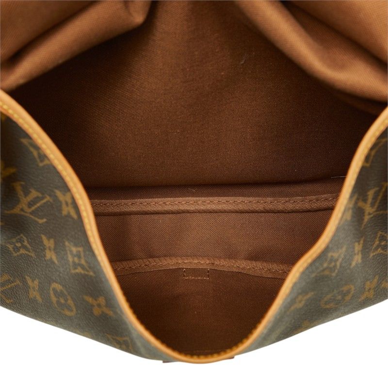 Louis Vuitton Monogram Saumur 30 Crossbody Shoulder Bag Brown Leather — view 8