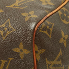 Louis Vuitton Monogram Speedy 30 Vintage Mini Boston Bag Brown Leather — view 4