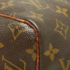 Louis Vuitton Monogram Speedy 30 Vintage Mini Boston Bag Brown Leather — view 5