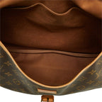 Louis Vuitton Monogram Saumur 35 Crossbody Shoulder Bag Brown Leather — view 8