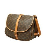 Louis Vuitton Monogram Saumur 35 Crossbody Shoulder Bag Brown Leather — view 2