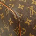 Louis Vuitton Monogram Keepall Bandouliere 55 Boston Bag 2-Way Brown Leather — view 8