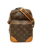 Louis Vuitton Monogram Amazone Crossbody Shoulder Bag Brown Leather