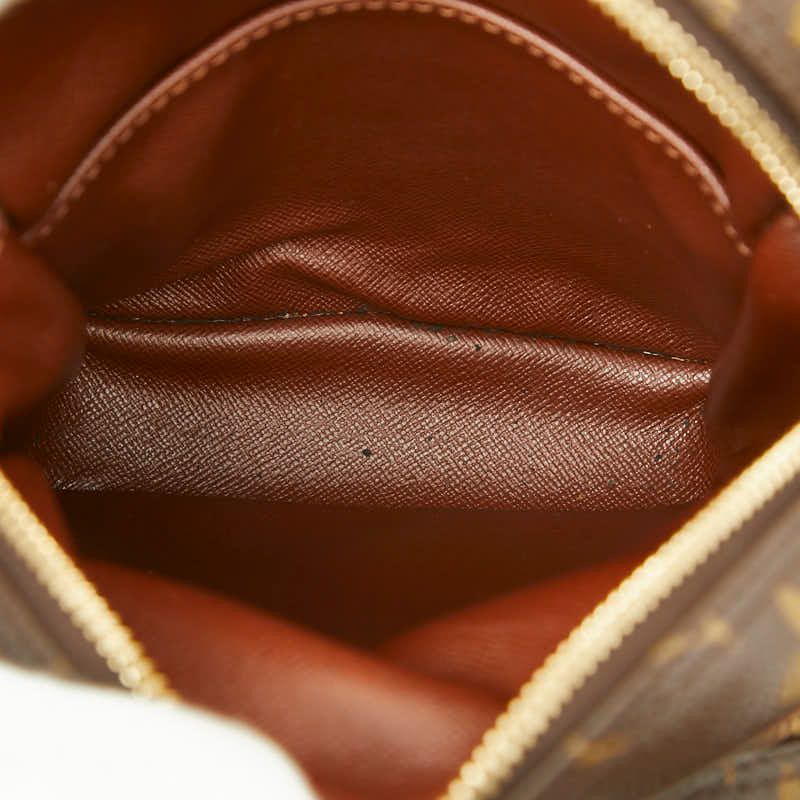 Louis Vuitton Monogram Amazone Crossbody Shoulder Bag Brown Leather — view 8