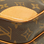 Louis Vuitton Monogram Amazone Crossbody Shoulder Bag Brown Leather — view 4