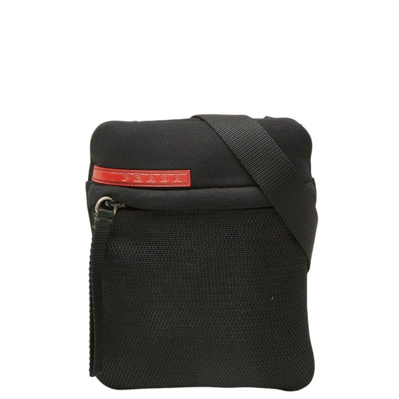 Prada Sports Crossbody Shoulder Bag Black Nylon Neoprene