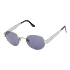 Chanel Sunglasses Blue Silver Acetate Metal Eyewear