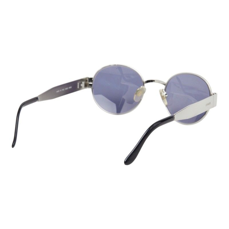 Chanel Sunglasses Blue Silver Acetate Metal Eyewear — view 3