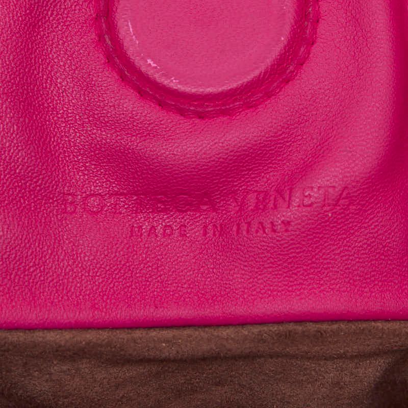 Bottega Veneta Intrecciato Tote Shoulder Bag 2-Way Pink Leather Python — view 7