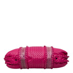 Bottega Veneta Intrecciato Tote Shoulder Bag 2-Way Pink Leather Python — view 3