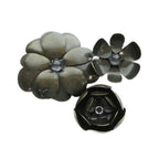 Louis Vuitton Crystal Flower Pin Brooch Logo Rhinestone Bronze