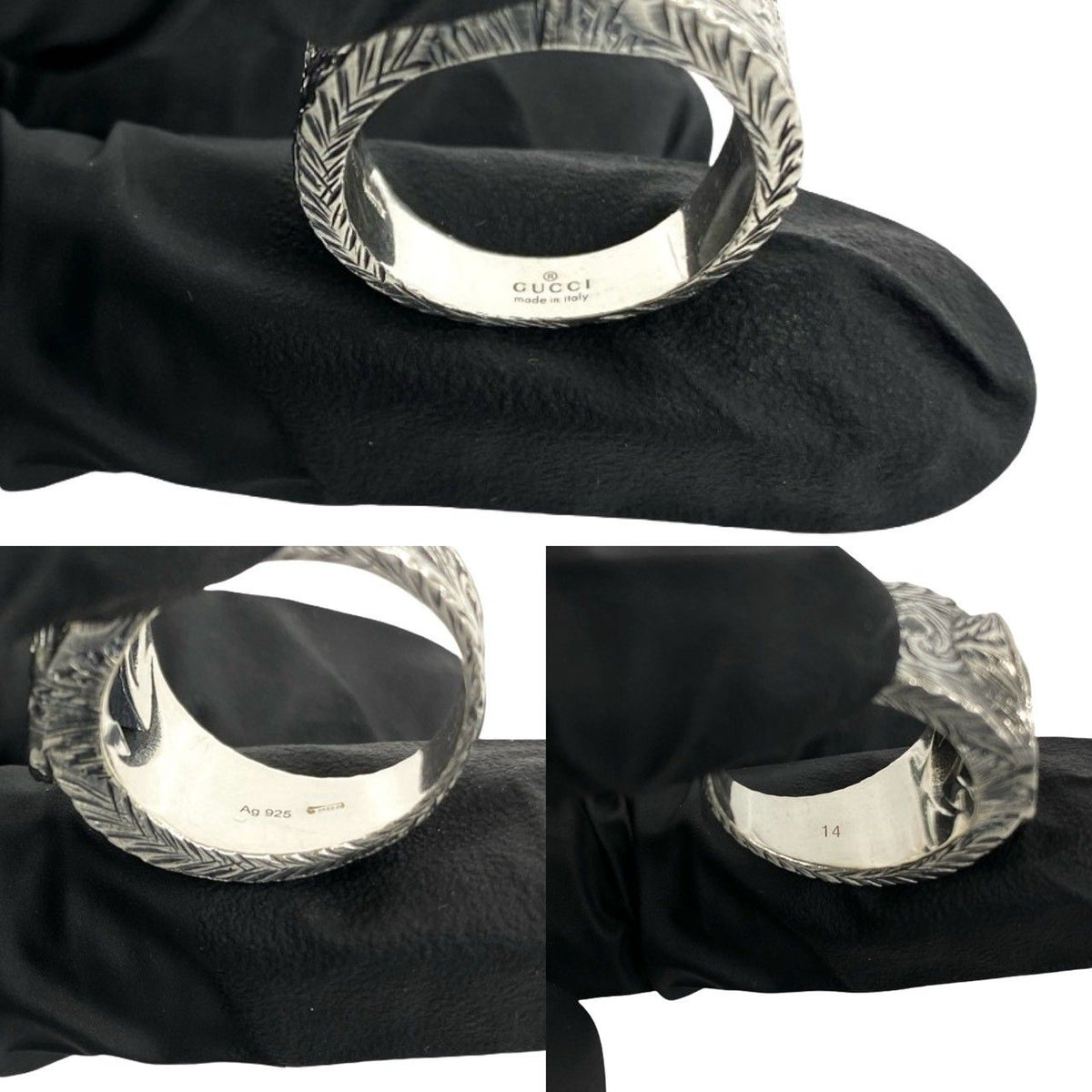 Gucci Interlocking G Ring 925 Sterling Silver — view 3