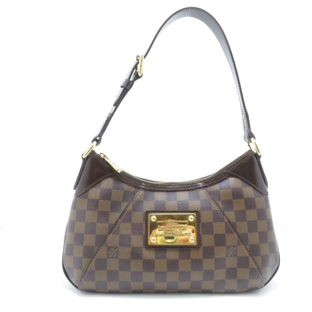 Louis Vuitton Thames PM Damier Shoulder Bag Canvas Brown