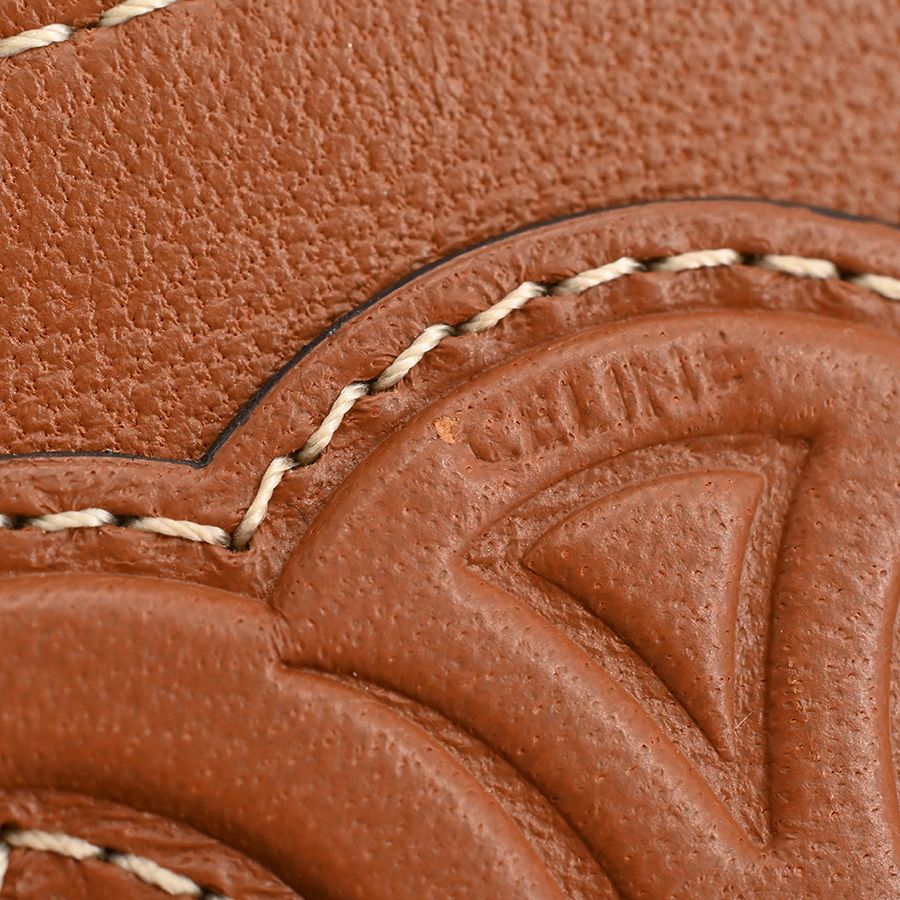 Celine Card Case Cuir Triomphe Zip — view 6
