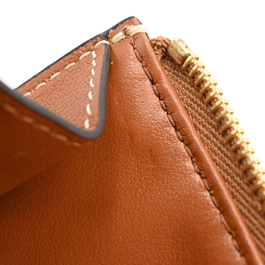 Celine Card Case Cuir Triomphe Zip — view 7