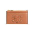 Celine Card Case Cuir Triomphe Zip