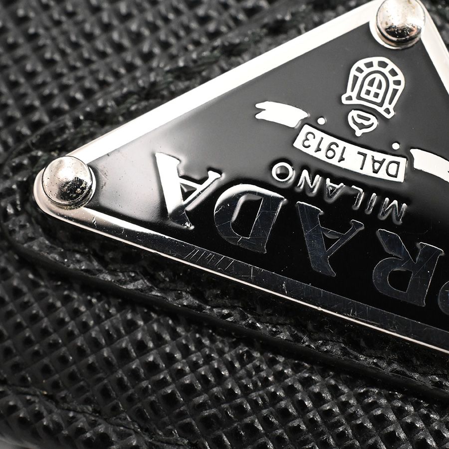Prada Medium Wallet Saffiano Triangle — view 8