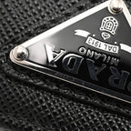 Prada Medium Wallet Saffiano Triangle — view 8