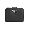 Prada Medium Wallet Saffiano Triangle