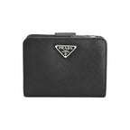 Prada Medium Wallet Saffiano Triangle