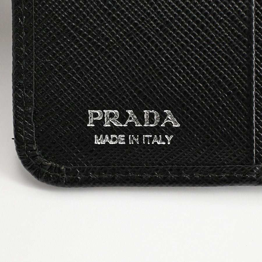 Prada Medium Wallet Saffiano Triangle — view 7