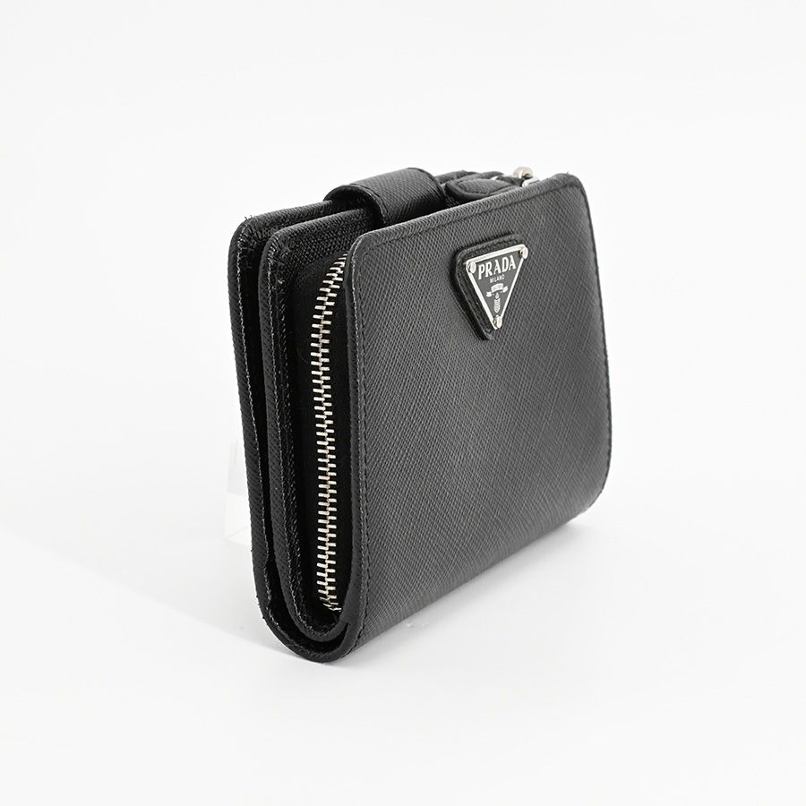 Prada Medium Wallet Saffiano Triangle — view 2