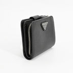Prada Medium Wallet Saffiano Triangle — view 2