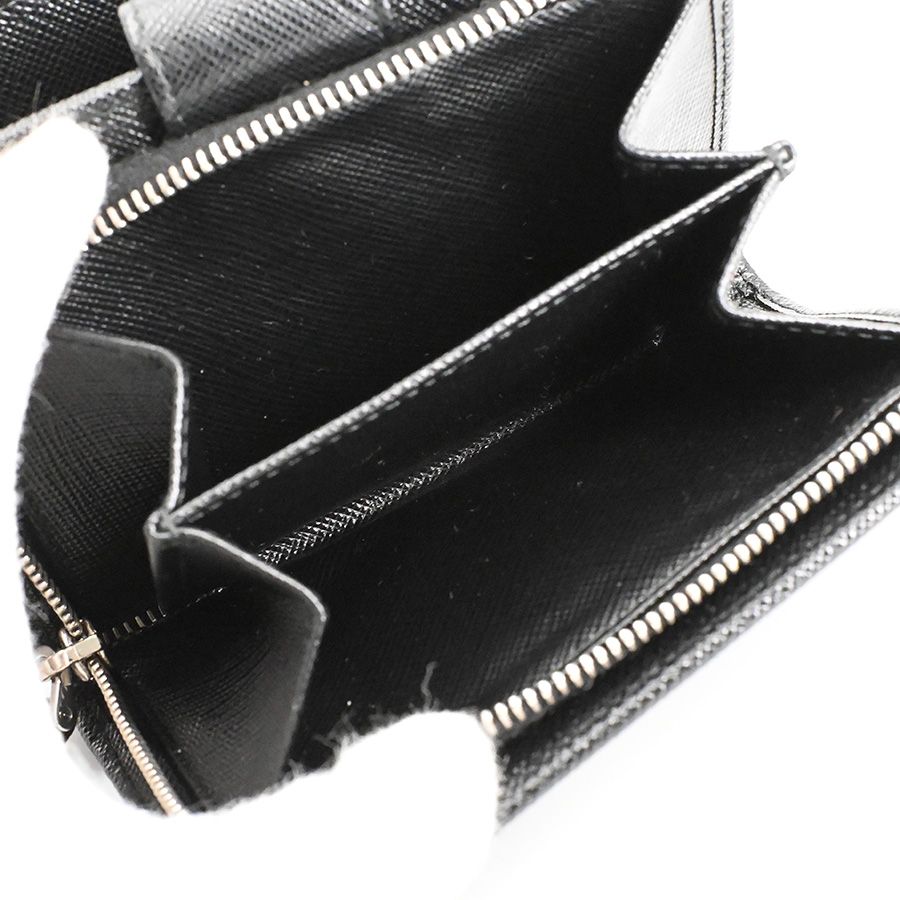 Prada Medium Wallet Saffiano Triangle — view 6