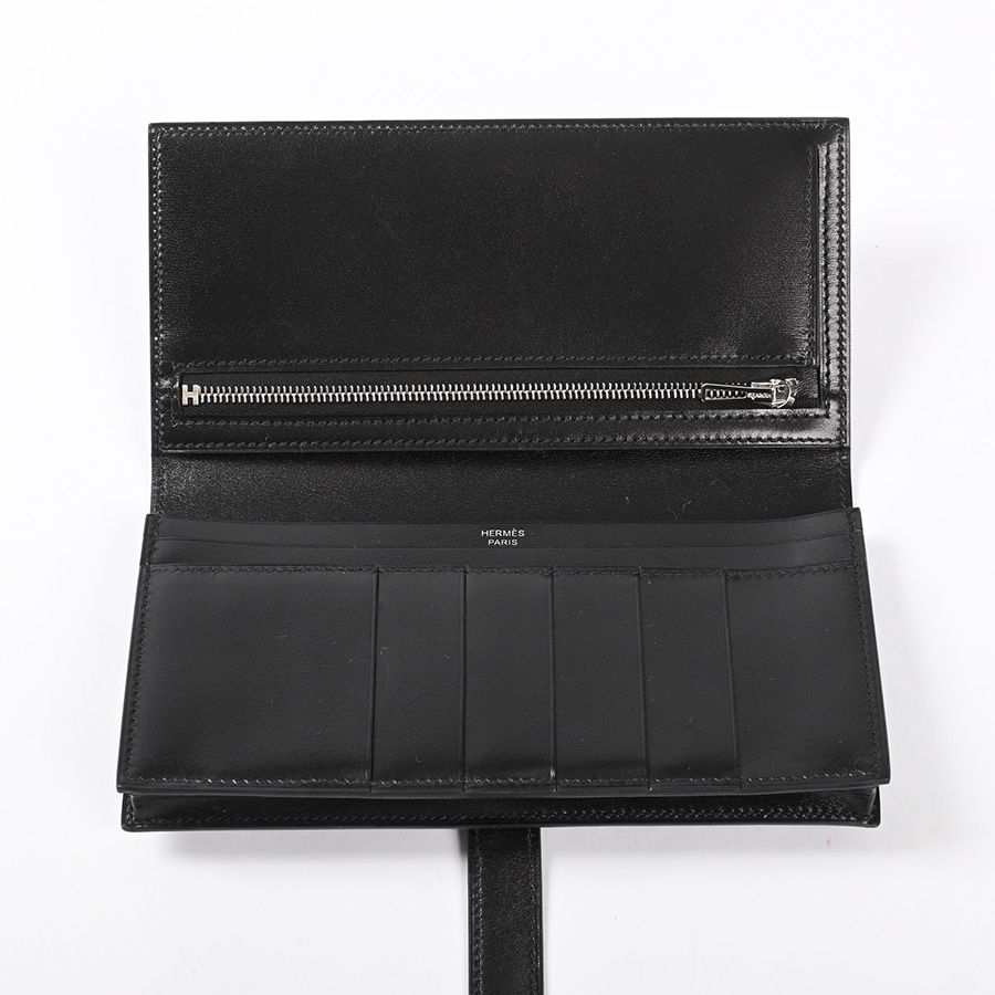 Hermes Wallet Bearn Soufflet Monochrome — view 4
