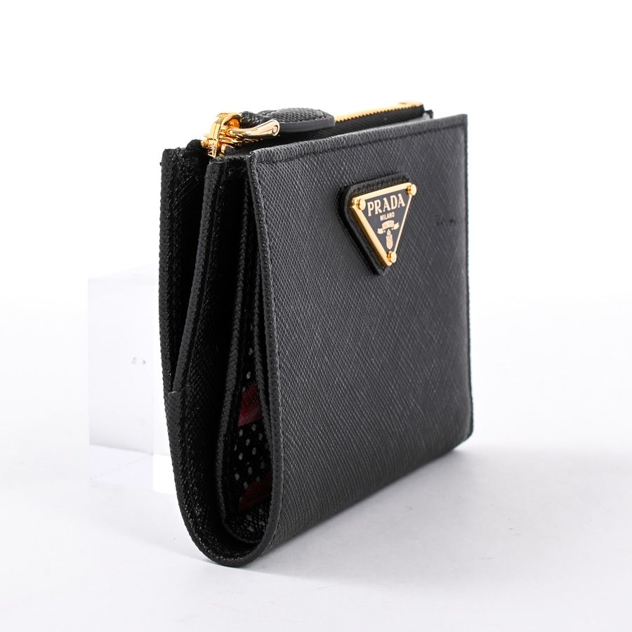 Prada Bifold Wallet Saffiano Triangle — view 2