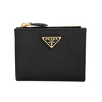 Prada Bifold Wallet Saffiano Triangle
