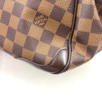Louis Vuitton Verona PM Damier Ebene Leather Brown Handbag Gold — view 8