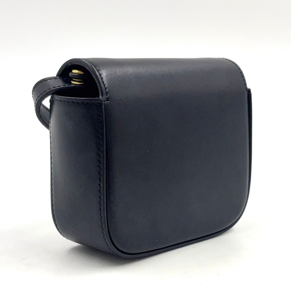 Celine Triomphe Mini Claude Calfskin Black Shoulder Bag Gold — view 2