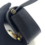 Celine Triomphe Mini Claude Calfskin Black Shoulder Bag Gold — view 7