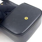 Celine Triomphe Mini Claude Calfskin Black Shoulder Bag Gold — view 8