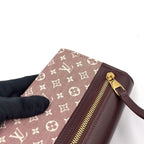 Louis Vuitton Monogram Idylle Portefeuille Sarah Leather Canvas Bordeaux Wallet — view 7
