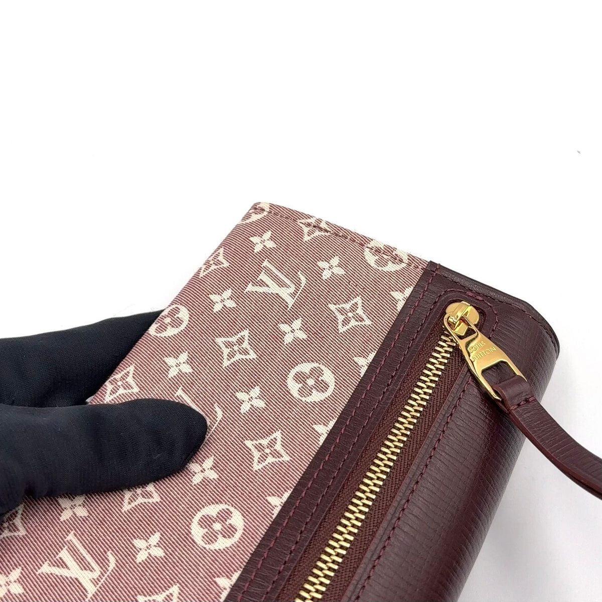 Louis Vuitton Monogram Idylle Portefeuille Sarah Leather Canvas Bordeaux Wallet — view 7