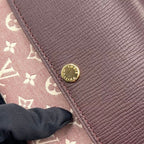 Louis Vuitton Monogram Idylle Portefeuille Sarah Leather Canvas Bordeaux Wallet — view 5