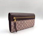 Louis Vuitton Monogram Idylle Portefeuille Sarah Leather Canvas Bordeaux Wallet — view 2