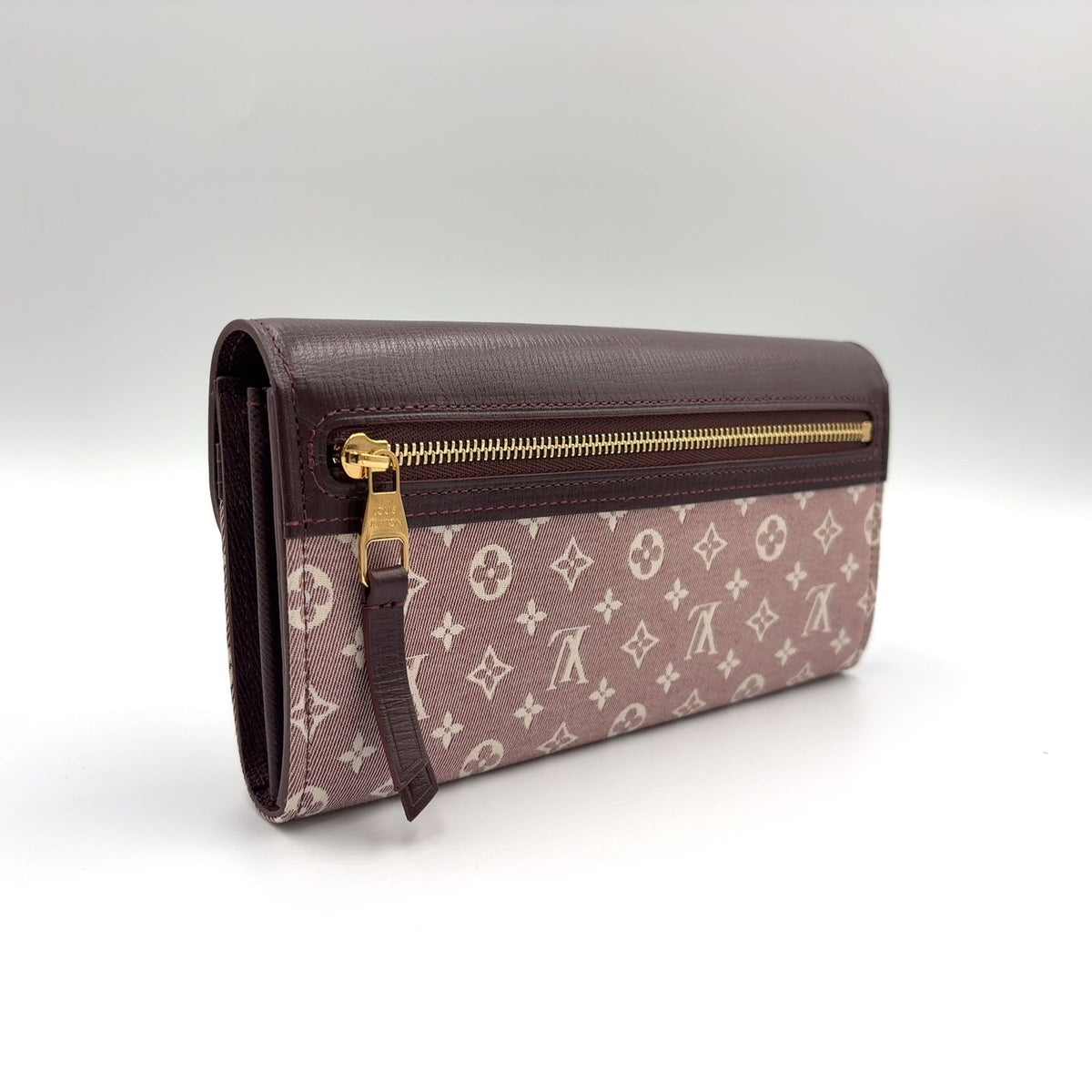 Louis Vuitton Monogram Idylle Portefeuille Sarah Leather Canvas Bordeaux Wallet — view 2