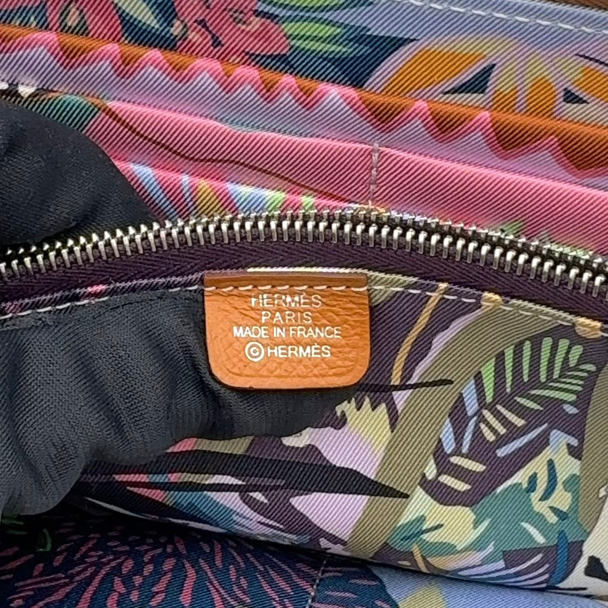Hermes Azap Long Silk'in Veau Epsom Brown Wallet Silver — view 4