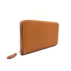 Hermes Azap Long Silk'in Veau Epsom Brown Wallet Silver — view 2