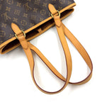 Louis Vuitton Batignolles Horizon Monogram Leather Brown Light Tote Bag Gold — view 7
