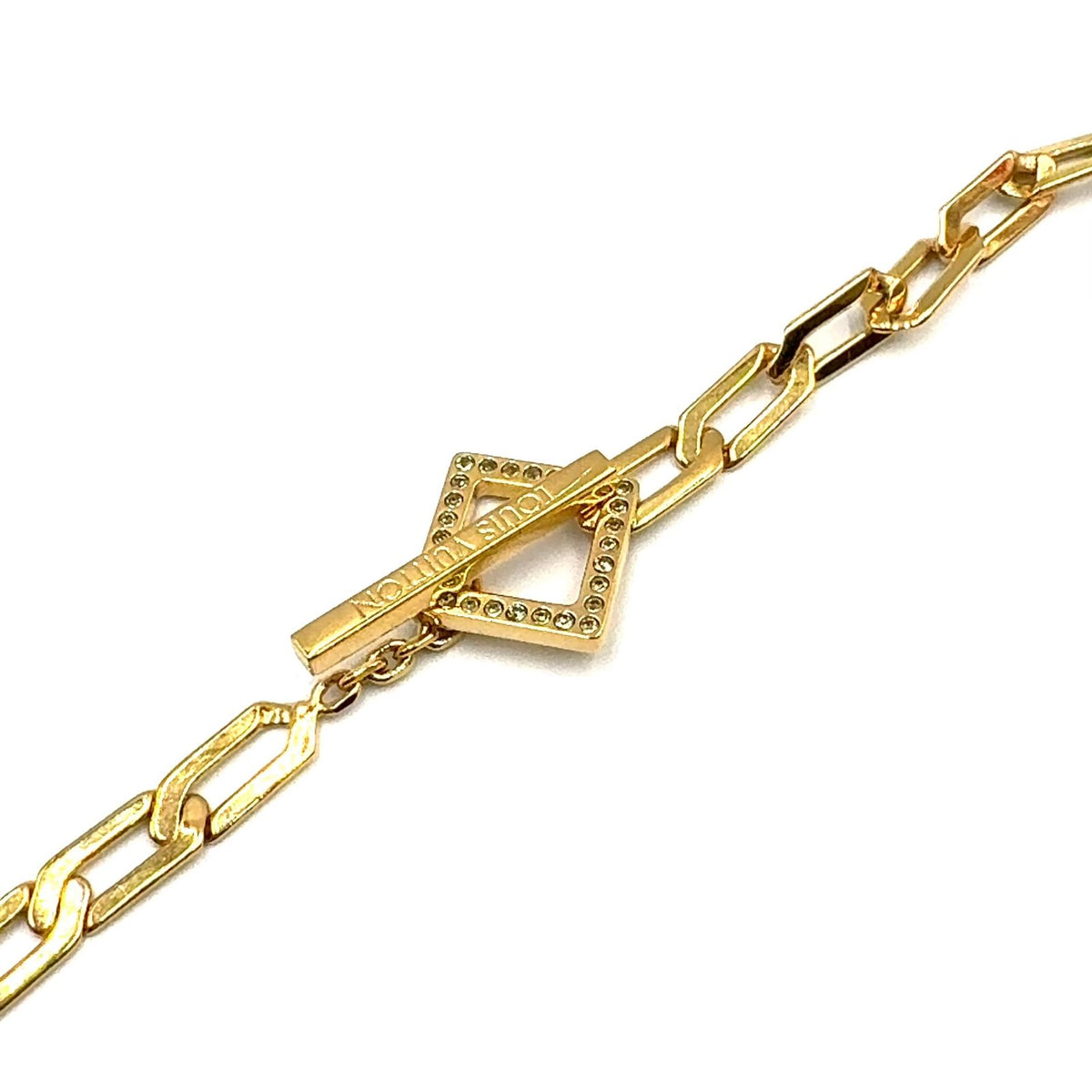 Louis Vuitton Collier Flower Power Rhinestone Clear Gold Necklace — view 7