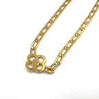 Louis Vuitton Collier Flower Power Rhinestone Clear Gold Necklace — view 2