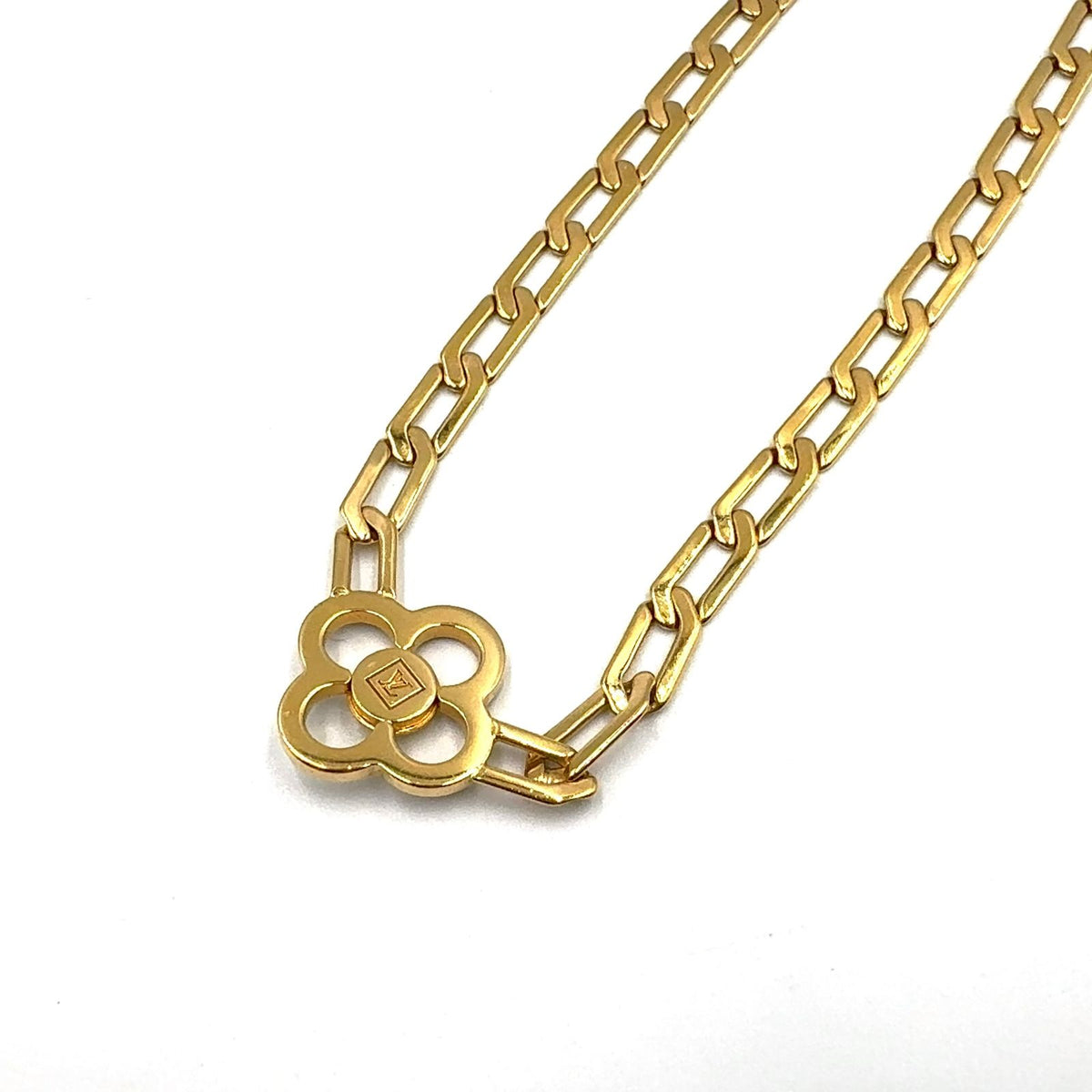 Louis Vuitton Collier Flower Power Rhinestone Clear Gold Necklace — view 2