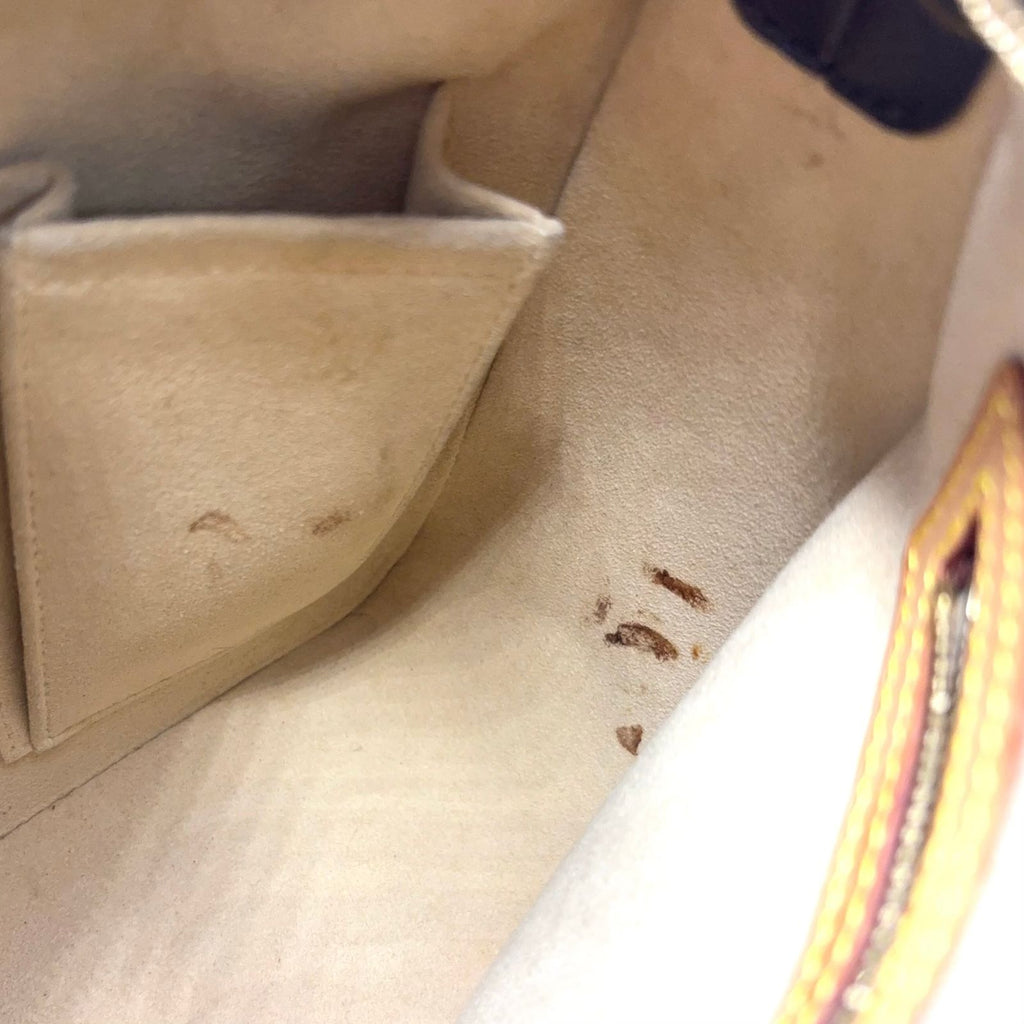 Louis Vuitton Looping MM Monogram Leather Brown Light Handbag Gold — view 8