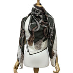 Hermes Carre Geant 140 Palefroi Casisir Shawl Horse Scarf — view 3