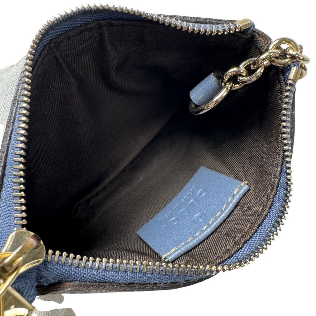 Gucci GG Supreme Star Pattern Key Pouch Coin Purse — view 8